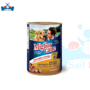 Migliorcane CHUNKS WITH CHICKEN AND TURKEY 400G